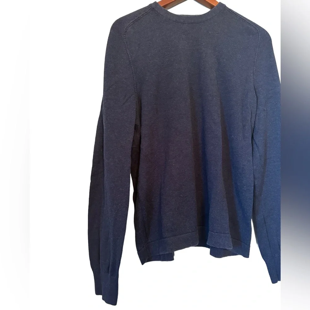 Banana Republic Pima Cotton Navy Blue Crew Neck Sweater